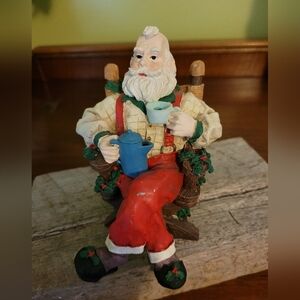 Santa lover gift, rare santa figurine, unique santa, Santa Claus statue
